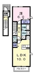 スプリングワットD棟の物件間取画像